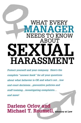 Ce que tout manager doit savoir sur le harcèlement sexuel - What Every Manager Needs to Know about Sexual Harassment