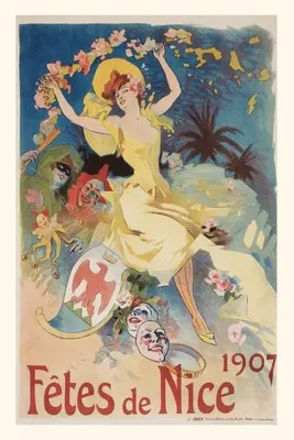 Journal d'époque 360 Affiche pour le gala de Nice, 1907 - Vintage Journal 360 Poster for Nice Gala, 1907