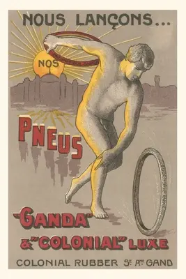 Journal d'époque Discobolos lançant un pneu de bicyclette - Vintage Journal Discobolos Throwing Bicycle Tire