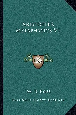 Métaphysique d'Aristote V1 - Aristotle's Metaphysics V1