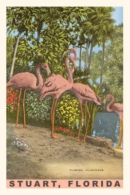 Journal d'époque Flamants - Vintage Journal Flamingos