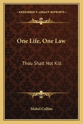 Une vie, une loi : Tu ne tueras point - One Life, One Law: Thou Shalt Not Kill