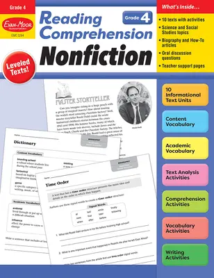 Compréhension de la lecture : Nonfiction, Grade 4 Teacher Resource - Reading Comprehension: Nonfiction, Grade 4 Teacher Resource