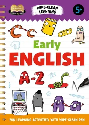 Aidez à faire vos devoirs en anglais : Activités d'apprentissage amusantes avec stylo effaçable - Help with Homework Early English: Fun Learning Activities with Wipe-Clean Pen