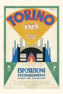 Journal d'époque Affiche pour la foire de Torina, 1928 - Vintage Journal Poster for Torina Fair, 1928