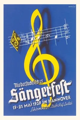 Journal d'époque Clé de sol avec portée - Vintage Journal G Clef with Staff