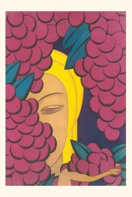 Journal d'époque Femme avec des raisins - Vintage Journal Woman with Grapes