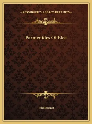 Parménide d'Élée - Parmenides Of Elea