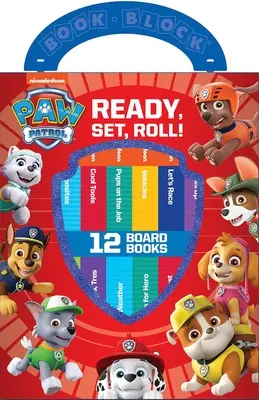 Nickelodeon Paw Patrol : Prêts, partez, roulez ! 12 livres de société - Nickelodeon Paw Patrol: Ready, Set, Roll! 12 Board Books