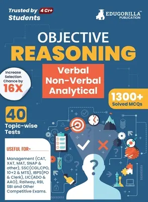 Raisonnement : Livre 2023 (édition anglaise) - 40 tests résolus par thème (1300 questions résolues) avec des réponses aux questions suivantes - Reasoning: Verbal, Non Verbal & Analytical Book 2023 (English Edition) - 40 Topic-wise Solved Tests (1300 Solved Questions) with