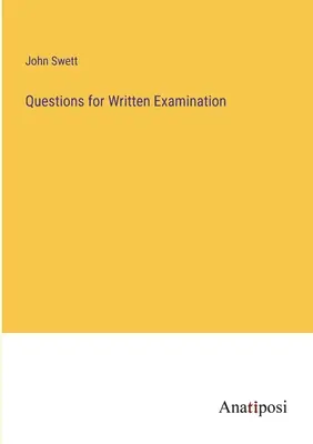 Questions pour l'examen écrit - Questions for Written Examination