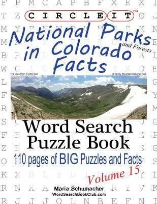Encerclez-le, Parcs nationaux et forêts du Colorado Faits, Recherche de mots, Livre de puzzles - Circle It, National Parks and Forests in Colorado Facts, Word Search, Puzzle Book