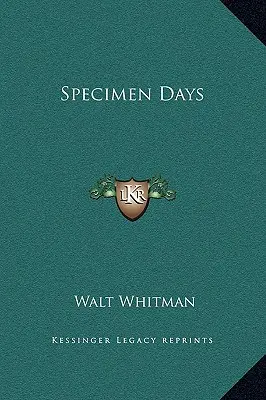 Jours de spécimen - Specimen Days