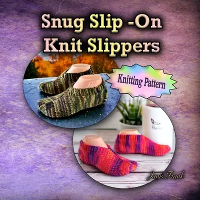 Chaussons en tricot à enfiler - Snug Slip-On Knit Slippers