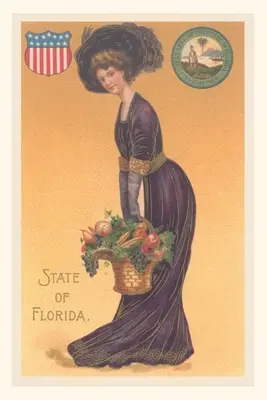 Journal d'époque Femme habillée comme l'État de Floride - Vintage Journal Woman Dressed as the State of Florida
