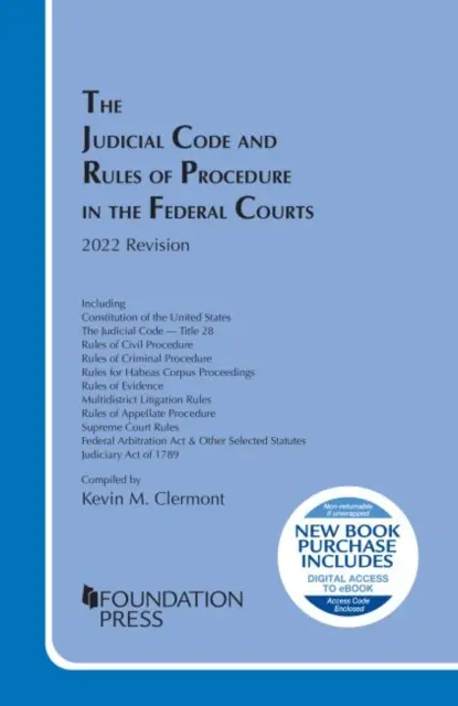 Code judiciaire et règles de procédure des tribunaux fédéraux, révision de 2022 - Judicial Code and Rules of Procedure in the Federal Courts, 2022 Revision