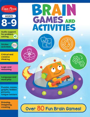 Brain Games and Activities Ages 8 - 9 Workbook (en anglais) - Brain Games and Activities Ages 8 - 9 Workbook