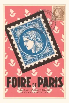 Journal d'époque Affiche de convention philatélique française - Vintage Journal French Philatelic Convention Poster