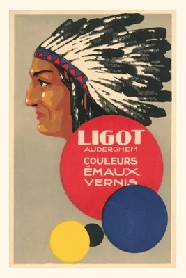 Journal d'époque Chef indien avec coiffure - Vintage Journal Indian Chief with Headdress