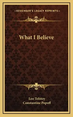 Ce que je crois - What I Believe