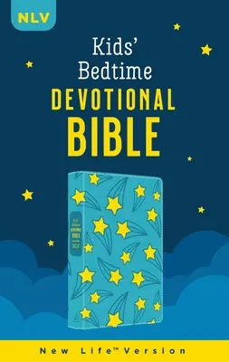 La Bible de la dévotion au coucher pour les enfants : Nlv [Aqua Stars] - The Kids' Bedtime Devotional Bible: Nlv [Aqua Stars]