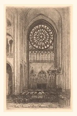 Journal d'époque Rosace de la cathédrale Notre-Dame - Vintage Journal Rose Window at Notre Dame Cathedral