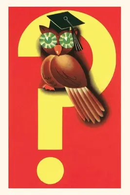 Journal d'époque Hibou sur le point d'interrogation - Vintage Journal Owl on Question Mark