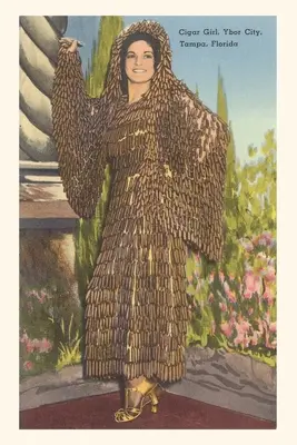 Journal d'époque Cigar Girl, Ybor City, Floride - Vintage Journal Cigar Girl, Ybor City, Florida