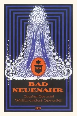 Journal d'époque Affiche des thermes de Bad Neuenahr - Vintage Journal Bad Neuenahr Spa Poster