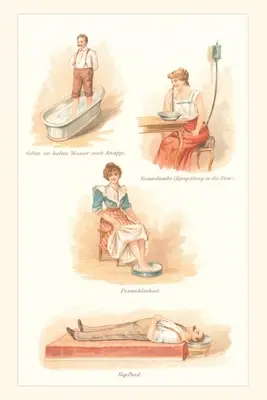 Journal d'époque Services à la station thermale allemande - Vintage Journal Services at German Health Spa