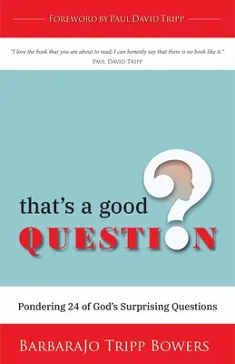 C'est une bonne question : Réflexion sur 24 questions surprenantes de Dieu - That's a Good Question: Pondering 24 of God's Surprising Questions