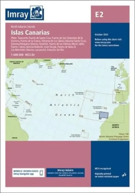 Carte Imray E2 - Islas Canarias - Imray Chart E2 - Islas Canarias