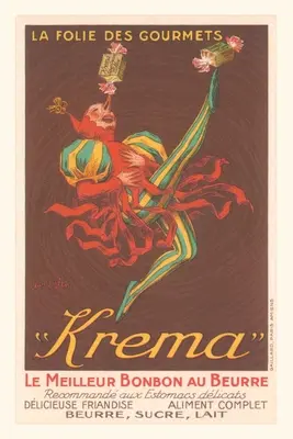 Vintage Journal Krema Bobon au Beurre advertisement