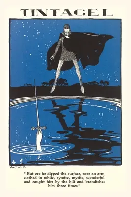 Journal d'époque Tintagel, Excalibur surgissant du lac pour le roi Arthur - Vintage Journal Tintagel, Excalibur Rising from the Lake for King Arthur