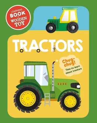 Tracteurs : Jeu de jouets en bois et livre de lecture - Tractors: Wooden Toy & Board Book Set