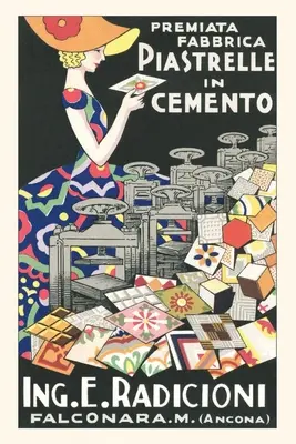 Journal d'époque Femme au chapeau avec des carreaux de ciment - Vintage Journal Woman in Hat with Cement Tiles