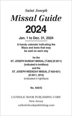Guide du Missel 2024 - Missal Guide 2024