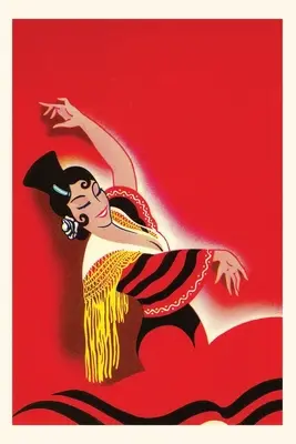 Journal d'époque Poster d'une danseuse de flamenco - Vintage Journal Flamenco Dancer Poster