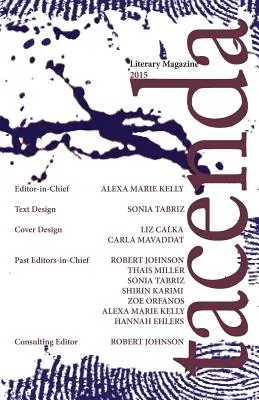 Magazine littéraire Tacenda 2015 - Tacenda Literary Magazine 2015