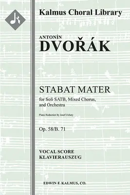 Stabat Mater, Op.58 : partition vocale - Stabat Mater, Op.58: Vocal score