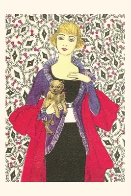 Journal d'époque Femme déconcertée avec un Cairns Terrier - Vintage Journal Bemused Woman with Cairns Terrier