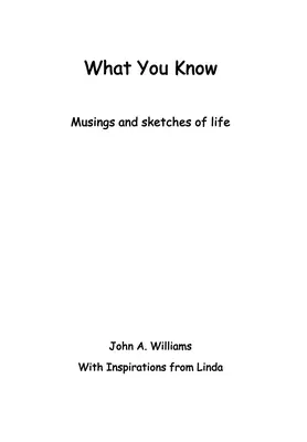 Ce que vous savez : Les fils de l'ombre, les fils de la lumière : un roman d'une certaine vraisemblance - What You Know: Musings and Sketches of Life