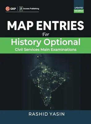 Entrées de carte pour Histoire optionnelle 3ed - Map Entries for History Optional 3ed