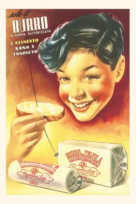 Journal d'époque Publicité pour le beurre italien - Vintage Journal Italian Butter Ad