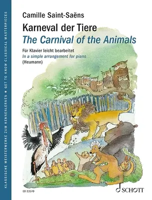 Le Carnaval des animaux - Arrangement simple pour piano - Apprendre à connaître les chefs-d'œuvre classiques - The Carnival of the Animals - Simple Piano Arrangement - Get to Know Classical Masterpieces