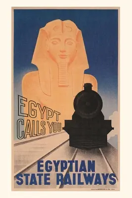 Journal d'époque Affiche pour les chemins de fer égyptiens - Vintage Journal Poster for Egyptian Railways