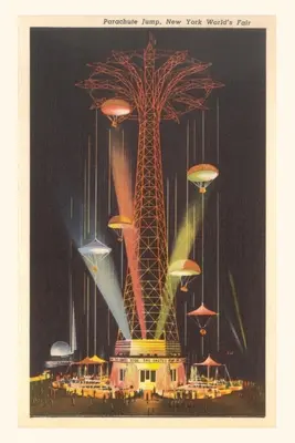 Journal d'époque Saut en parachute, Exposition universelle - Vintage Journal Parachute Jump, Worlds Fair