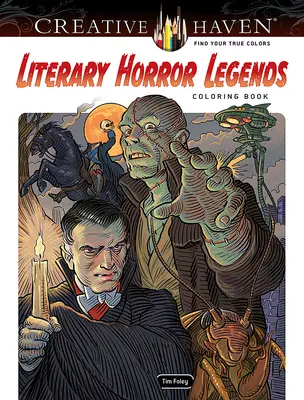 Livre de coloriage Creative Haven sur les légendes littéraires de l'horreur - Creative Haven Literary Horror Legends Coloring Book