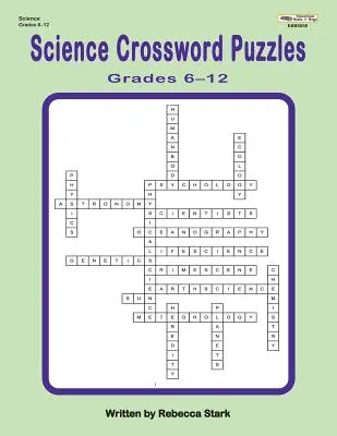 Mots croisés sur les sciences de la 6e à la 12e année - Science Crossword Puzzles Grades 6?12