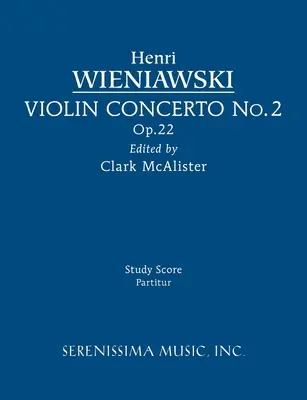 Concerto pour violon no 2, op.22 : partition d'étude - Violin Concerto No.2, Op.22: Study score